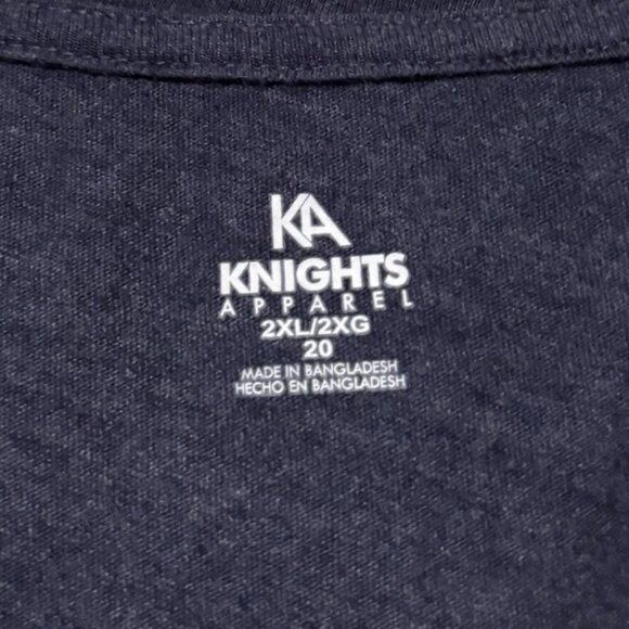 KA Knights Apparel Womens UNC Tarheels Navy Blue Paisley Lace Shirt Size 2XL - Picture 4 of 5